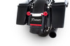 Rinehart Racing 200-1107 - 2-into-1 Exhaust for Harley Touring for 2017-Later - 2017-Later / Black w/ Black End Caps