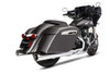 Rinehart Racing 500-0563 - 4" DBX40 Slip-On Exhaust For Indian - 2014-Later / Black with Black End Caps