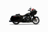 Rinehart Racing 500-1110 - 4.5" HP45XL Slip-On Muffler For Harley Touring - Chrome with Black End Caps
