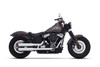 Rinehart Racing 500-1216 - 3.5” Slip-on Exhaust for Harley Softail - (Fitment 2) Deluxe / Heritage Classic / Chrome w/ Black Classic End Caps