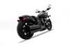 Rinehart Racing 500-1500 - Indian Chief Slip-On Mufflers - Chrome / Black End Cap