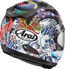 Arai Helmets #0101-17705 - Quantum-X Helmet - Oriental - Black Frost - XS