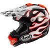 Arai Helmets #0110-8954 - VX-Pro4 Helmet - Flame - White - Small