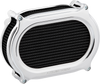 Arlen Ness #600-195 Stage 2 Oval Air Cleaner Kit - Chrome