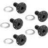 Arlen Ness #300-921 - Bolt Kit - Holeshot/Front/Floating/Brake Rotor - Spoke Mount - Black - 5 Pack