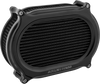 Arlen Ness #600-169 Stage 2 Oval Air Cleaner Kit - All Black