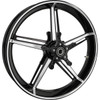 Arlen Ness #91-653 - Wheel with Hub/Adapter - Factory 24 - Front - Black/Contrast Cut - 19x3.25