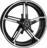 Arlen Ness #91-655 Wheel with Hub/Adapter - Factory 24 - Front - Black/Contrast Cut - 21x5.5