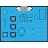 Drag Specialties - Gasket/Seal and O-Ring Display Board - '17-'25 M8