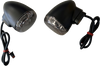 Drag Specialties Turn Signal - Rear - Smoke/Amber - Black