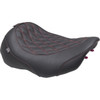 Mustang #89503DC - Wide Tripper™ Seat - Solo - Dark Cherry Stitching - FLT/FLH '23-'25