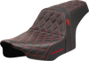 Saddlemen Pro Series SDC Performance Seat - Red Stitching - w/o Backrest - FLT/FLH '23-'24
