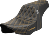 Saddlemen Pro Series SDC Performance Seat - Gold Stitching - w/o Backrest - FLT/FLH '23-'24
