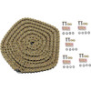 DID #530VX3G25FT - 530 VX3 - Chain - Gold - 25 Feet