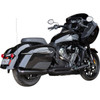 S&S Cycle #550-1133 - 2-into-1 Qualifier Exhaust System - Guardian Black - 49 State - Indian with PowerPlus