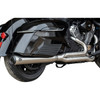 S&S Cycle #550-1130 - 2-into-1 Qualifier Exhaust System - Brushed Stainless Steel - Race Only - Indian with PowerPlus