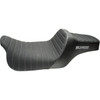 Slyfox #4710B-SlyFox - Highnoon Seat - Vinyl - Classic Stitch - Silver Logo - FLH/FLT '08-'24