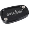 Thrashin Supply CO. #TSC-3177-4 - Brake Reservoir Cap - Rear - Black - Twice Cut - '18+ Softail
