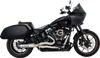 Vance & Hines #27337 - 2-into-1 Supersport Exhaust System - Brushed - Softail
