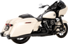 Vance & Hines #47960 - Razorback 450 Slip-On Mufflers - Black - M8 Bagger