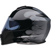 Z1R - Solaris 2.0 Modular Helmet - Flame - Black/Gray - Small