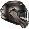 HJC #EH06NUS4SFTV - F100 Modular Helmet - Solid - Semi-Flat Titanium - Small
