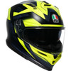 AGV #2118399004-006-XL - K7 Helmet - Glimpse - Matte Black/Yellow Fluo - XL