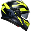 AGV #2118399004-006-XL - K7 Helmet - Glimpse - Matte Black/Yellow Fluo - XL