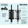 Legend Suspension #1310-1974 - Revo-A Shock - 12.25" - Heavy Duty - '00-'17 Softail Models