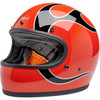 Biltwell #1002-593-503 - Gringo Helmet - Flames - Competition Orange - Medium