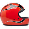 Biltwell #1002-593-503 - Gringo Helmet - Flames - Competition Orange - Medium