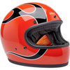 Biltwell #1002-593-503 - Gringo Helmet - Flames - Competition Orange - Medium