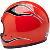 Biltwell #1002-593-505 - Gringo Helmet - Flames - Competition Orange - XL