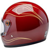 Biltwell #1003-594-502 - Gringo S Helmet - Flames - Gloss Garnet Red - Small