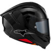 Alpinestars #8202126-1180-L - Supertech R7 Helmet - 22.06 - Solid - Gloss Black - Large