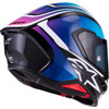 Alpinestars #8202826-1636-S - Supertech R7 Helmet - Zeal - 22.06 - Gloss Black/Blue/Pink Fluo/White - Small