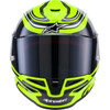 Alpinestars #8202826-5021-S - Supertech R7 Helmet - Zeal - 22.06 - Gloss Yellow Fluo/Black/White - Small