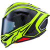 Alpinestars #8202826-5021-2XL - Supertech R7 Helmet - Zeal - 22.06 - Gloss Yellow Fluo/Black/White - 2XL