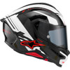 Alpinestars #8203426-1353-2XL - Supertech R7 Helmet - 22.06 - A-Core - Gloss Black/White/Red - 2XL