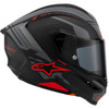 Alpinestars #8203426-1653-XL - Supertech R7 Helmet - 22.06 - A-Core - Matte Black/Gray/Red - XL