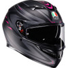 AGV #2118381004-025-XS - K3 Helmet - Syth - Matte Black/Pink - XS