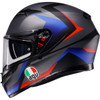 AGV #2118381004-024-M - K3 Helmet - Striga - Matte Black/Blue/Red - Medium