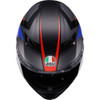 AGV #2118381004-024-M - K3 Helmet - Striga - Matte Black/Blue/Red - Medium