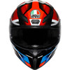 AGV #2118394018066L - K1 S Helmet - Fastlap - Black/Red/Blue - Large