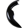 Klock Werks #KWF-01-0112 - Level Front Fender - Black - 16"-19" - HD Touring/Trike