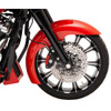 Klock Werks #KWF-01-0113 - Level Front Fender - Black - 21" - HD Touring/Trike