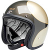 Biltwell #1001-589-201 - Bonanza Helmet - Scallop - Metallic Charcoal/Champagne - XS