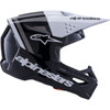 Alpinestars #8300826-1546-L - SM3 Helmet - Radium - Gloss Black/White/Gray - Large