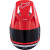 Alpinestars #8300826-1553-XS - SM3 Helmet - Radium - Gloss Black/Red Fluo/White - XS