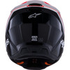 Alpinestars #8300826-1553-M - SM3 Helmet - Radium - Gloss Black/Red Fluo/White - Medium